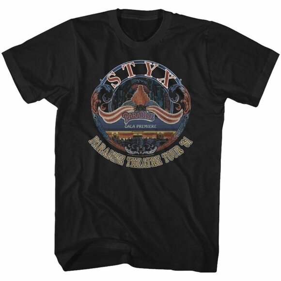 Styx Tour '81 Black T-Shirt - Picture 1 of 4